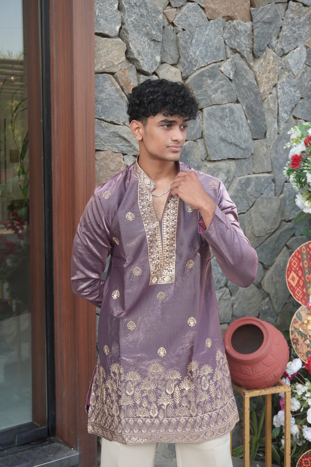 Ruhan Mauve Kurta