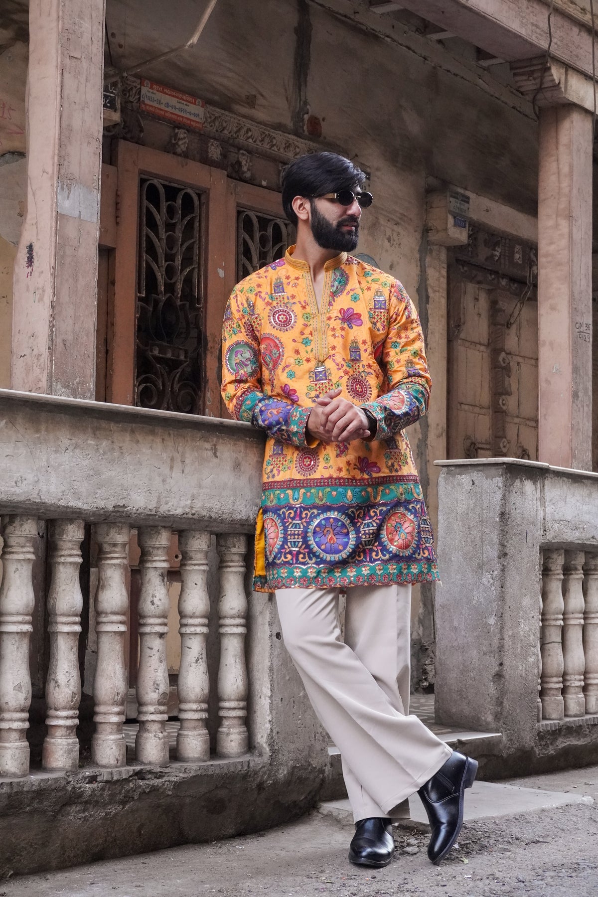 Rangrez Mustard Kurta