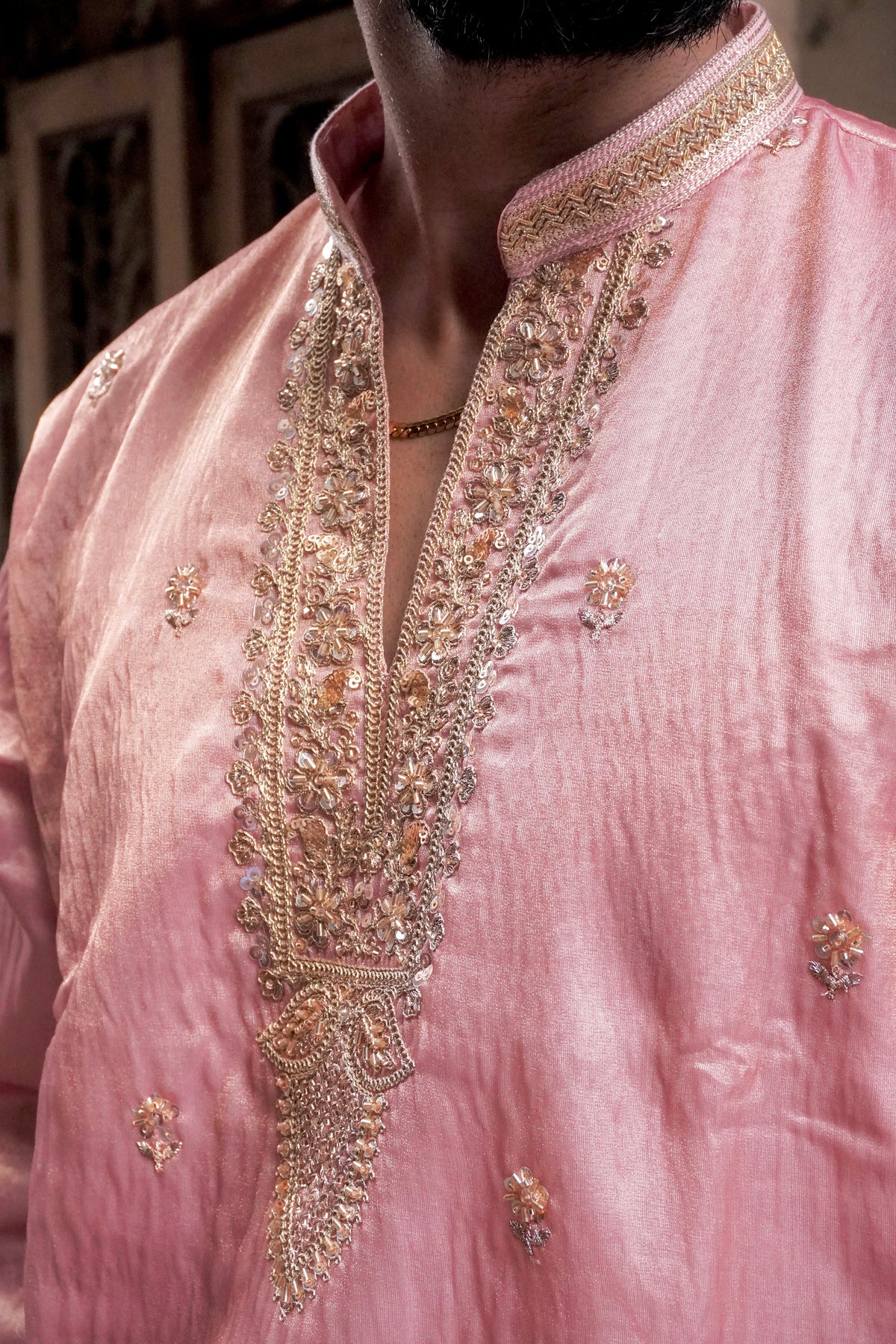Blush Pink Embroidered Kurta