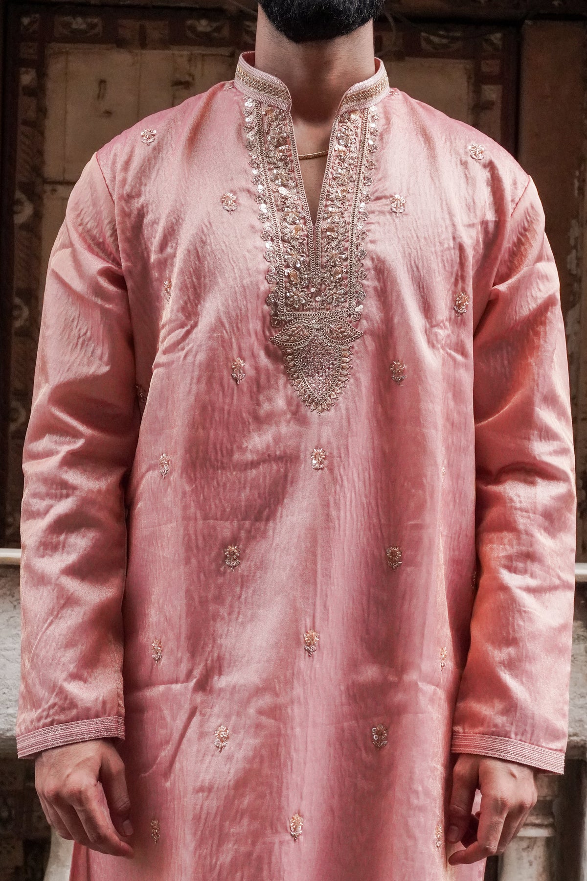 Blush Pink Embroidered Kurta