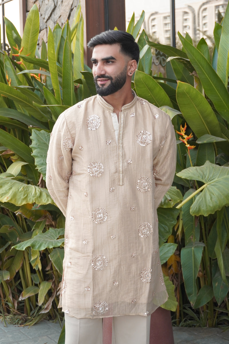 Tavish Sand Kurta