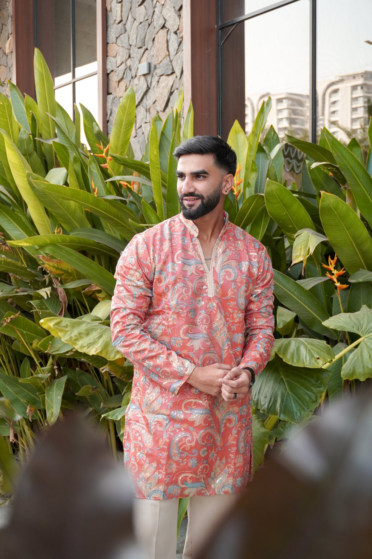 Aariv Coral Kurta