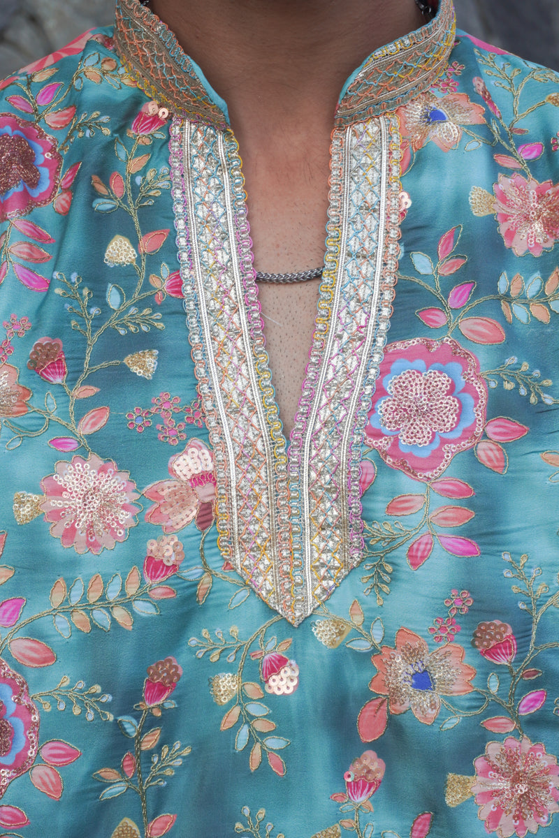 Neelansh Aqua Kurta
