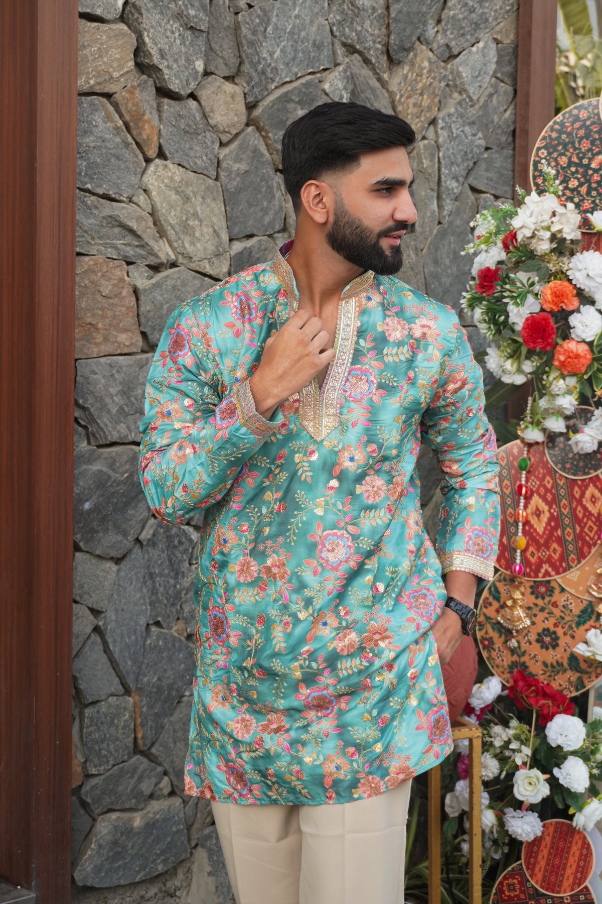 Neelansh Aqua Kurta