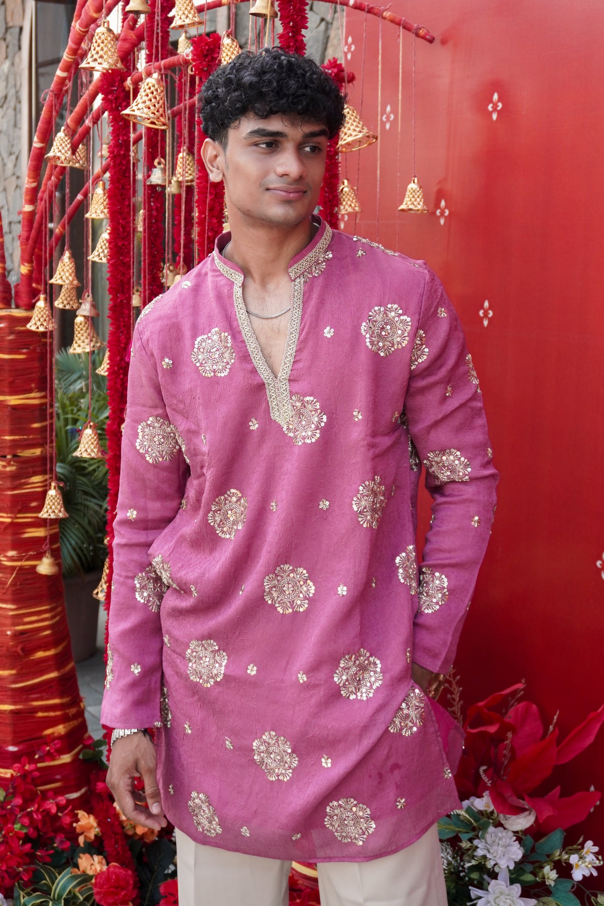 Gulabiya Rose Kurta