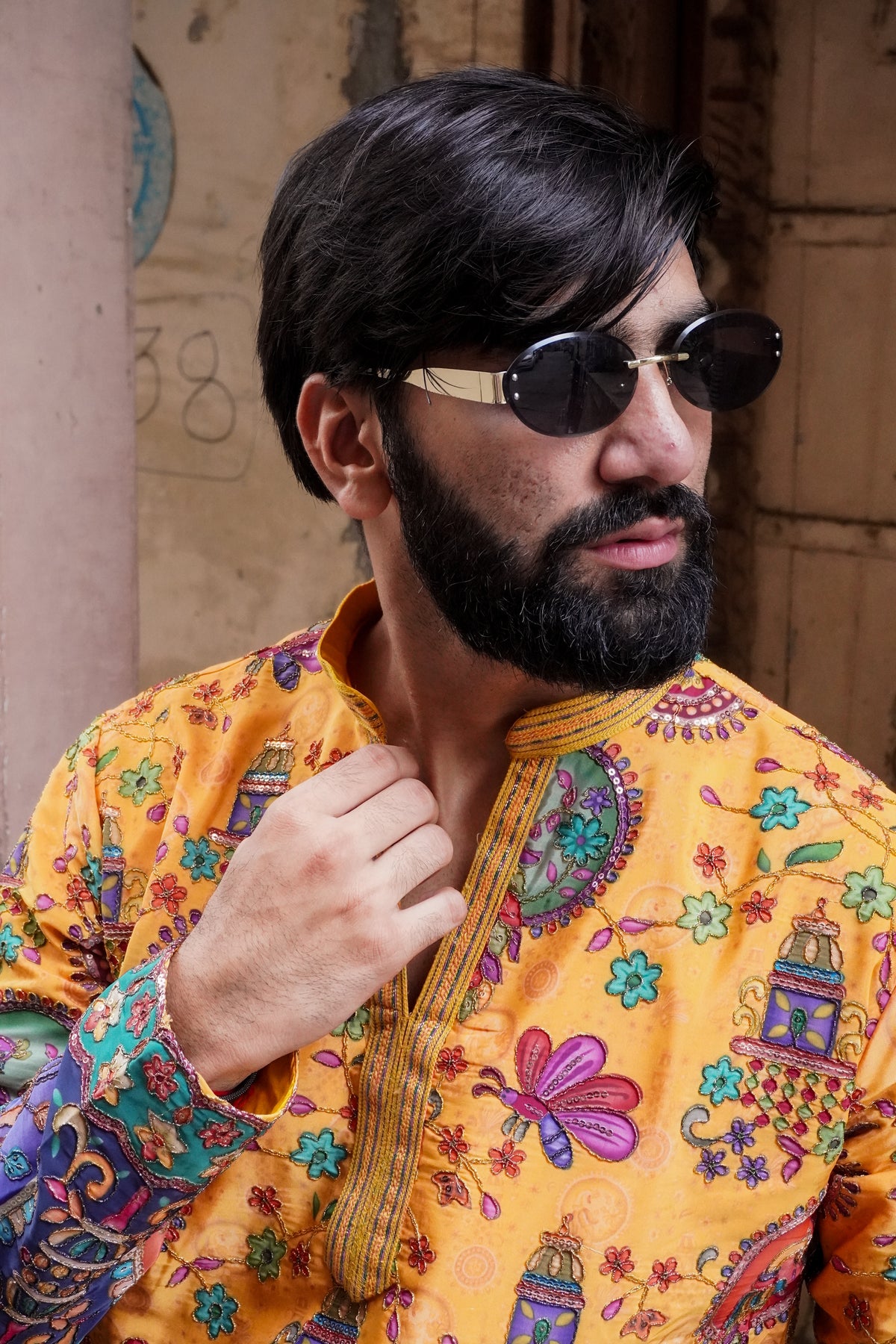Rangrez Mustard Kurta