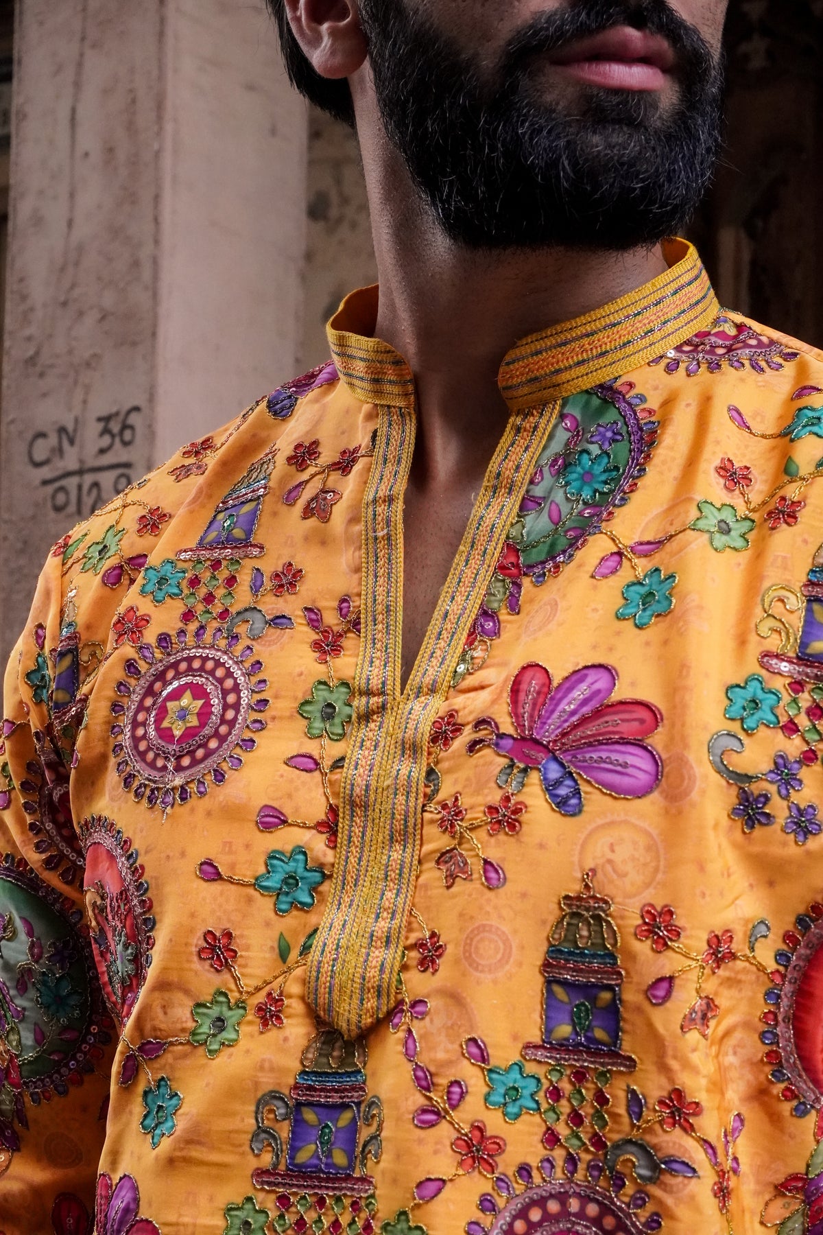 Rangrez Mustard Kurta