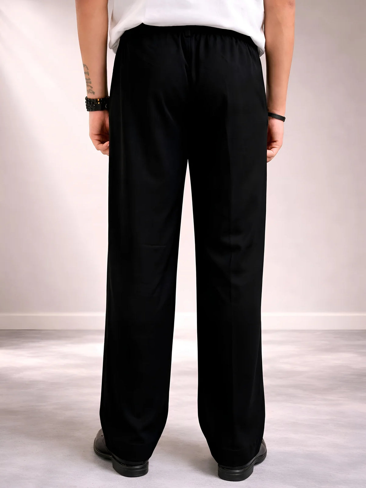 Black Classic Parallel Pants